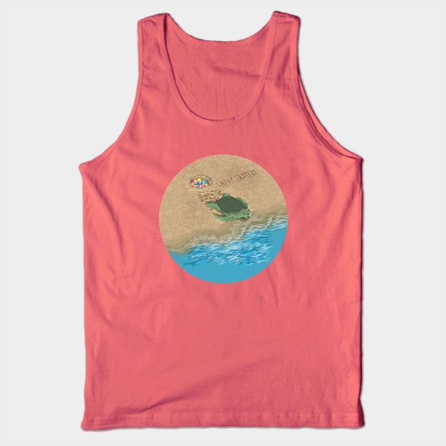 Easter Sea Turtle Tank Top by Peppermint Narwhal